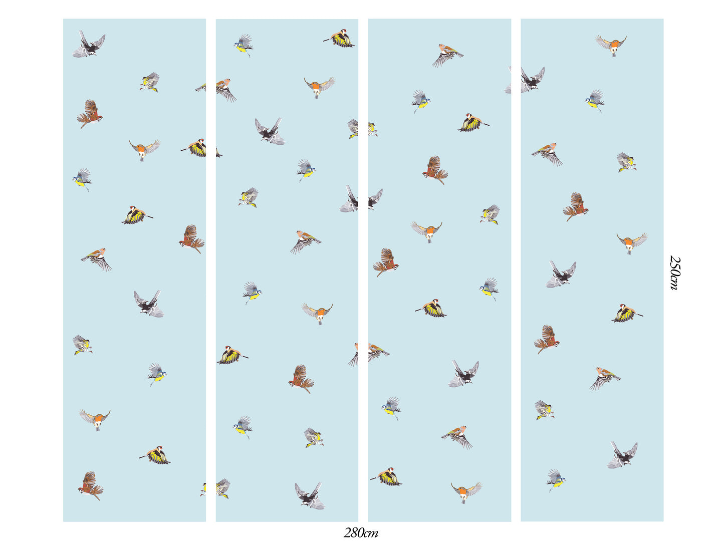Small British Birds - Palest Blue