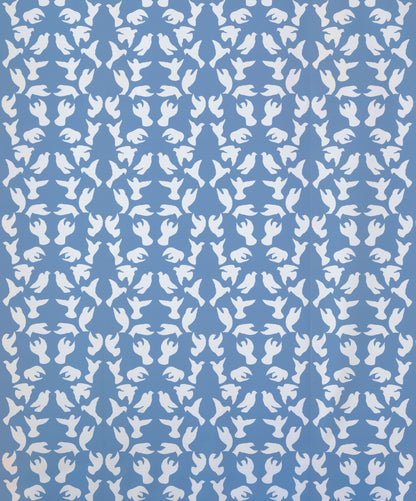 Dancing Doves - Flax Flower Blue