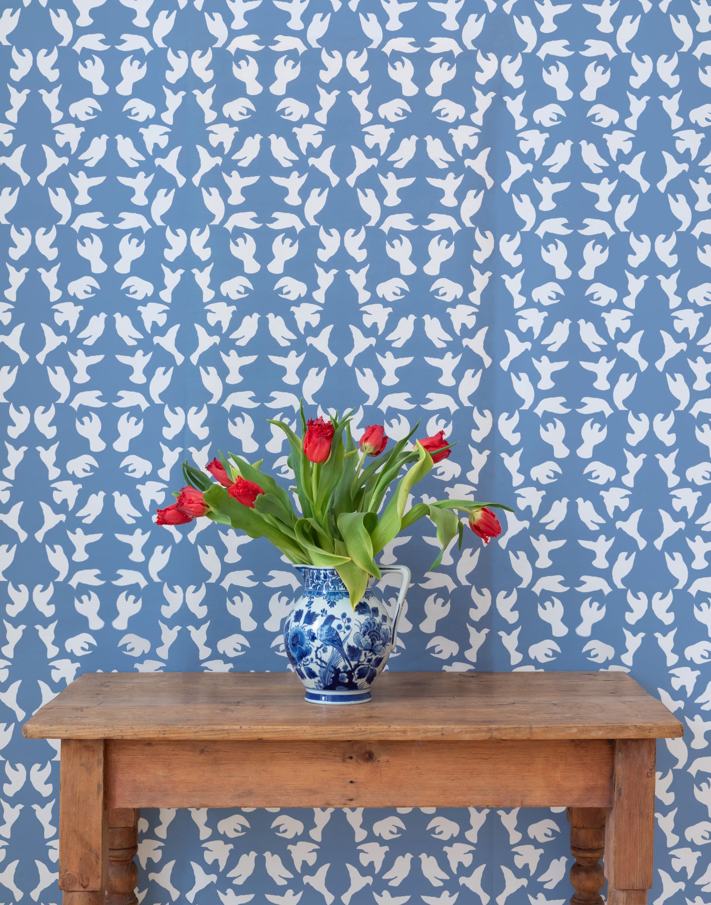 Dancing Doves - Flax Flower Blue