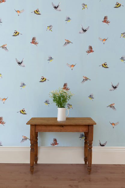 Small British Birds - Palest Blue